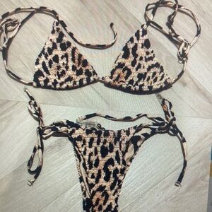 Leopard Print Bikini Set
